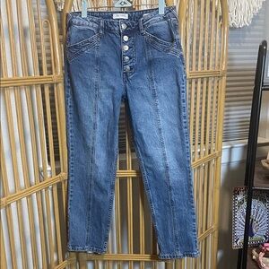 Cleo + Wolf high rise straight Jeans